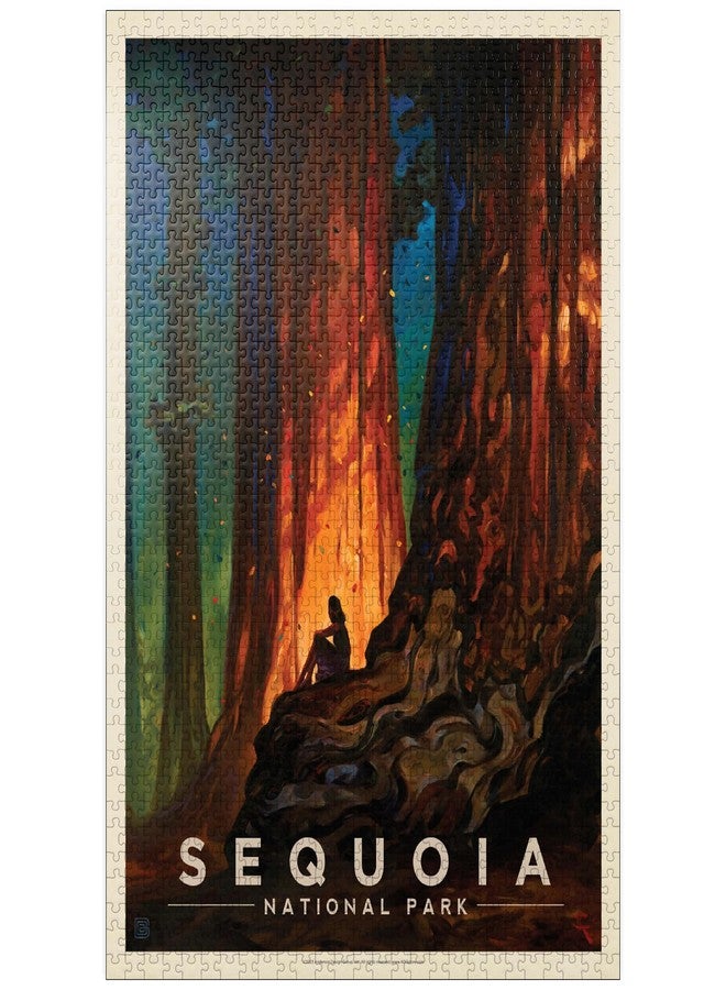 MyPuzzle.com MyPuzzle Sequoia National Park: Nature's Cathedral, Vintage Poster - Premium 1000 Piece Jigsaw Puzzle for Adults - Image 1